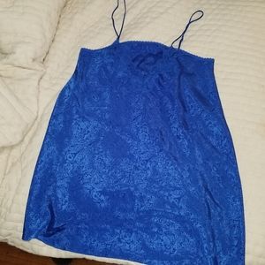 Vintage Bright Blue Lingerie Dress